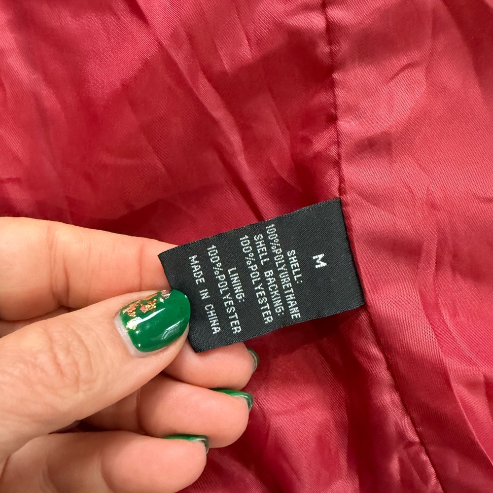 Baccini Deep Red Leather Jacket - image 7